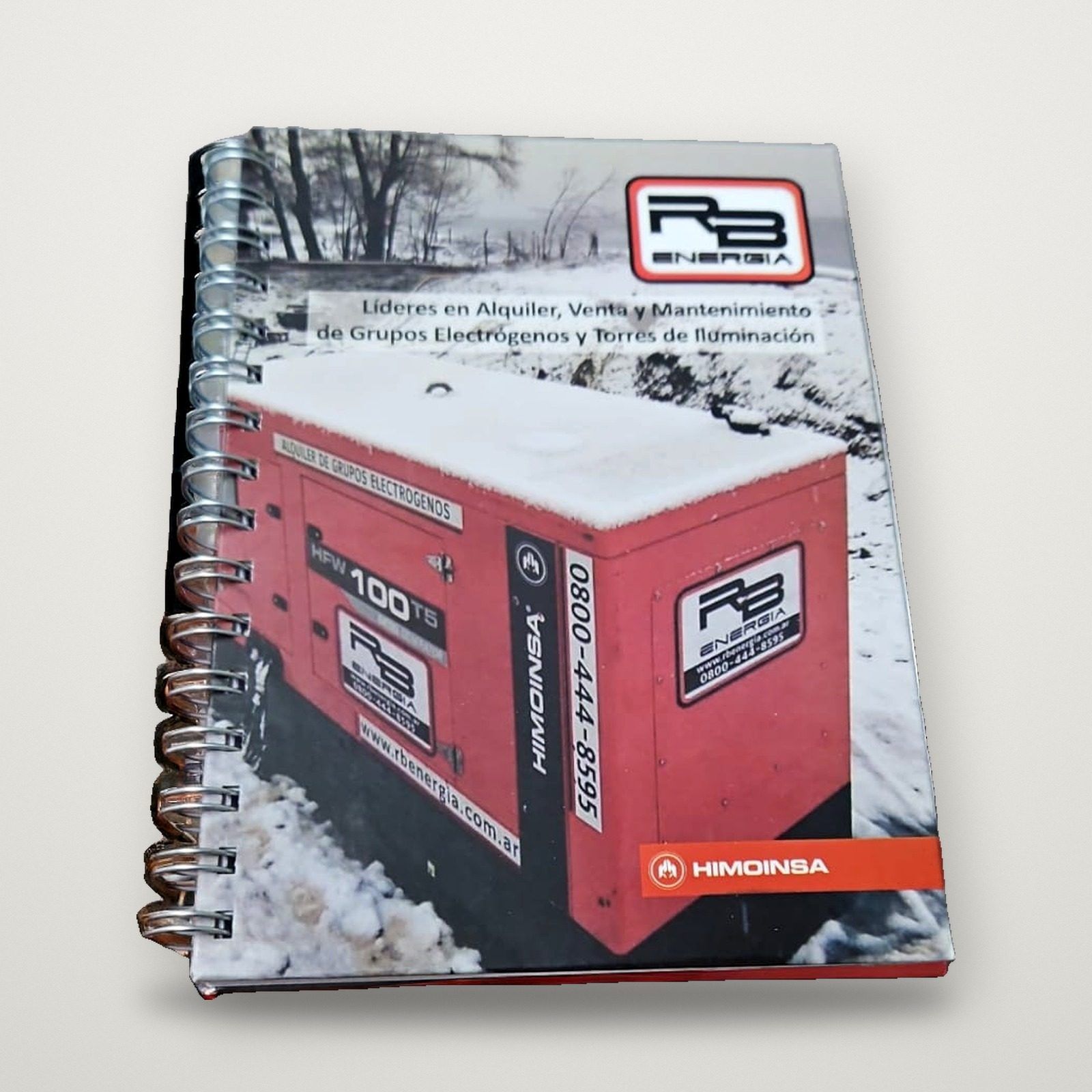 Cuaderno anillado con tapa fotográfica a todo color