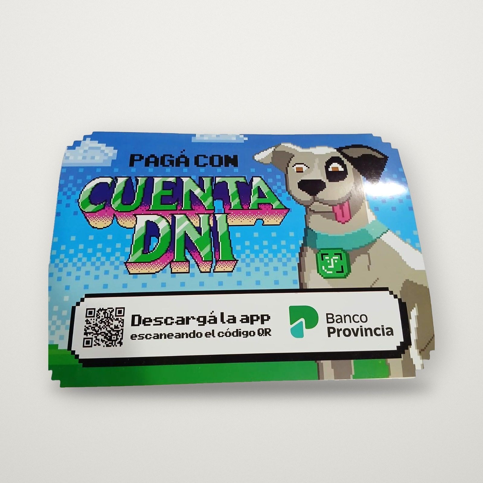 Sticker troquelado de Cuenta DNI de Banco Provincia